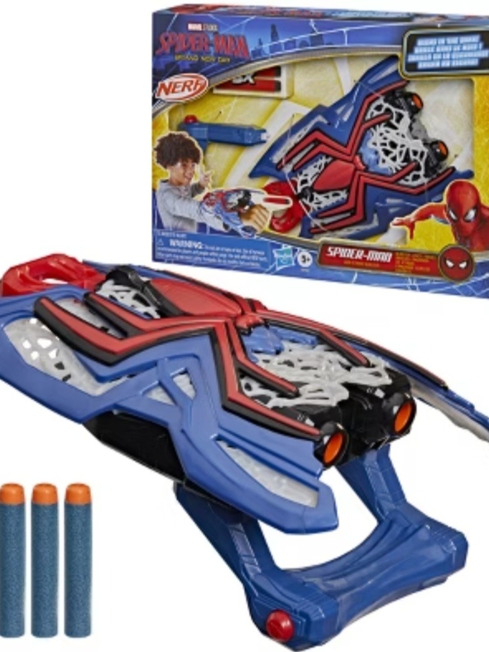 Nerf Spider-Man Web Strike Blaster New